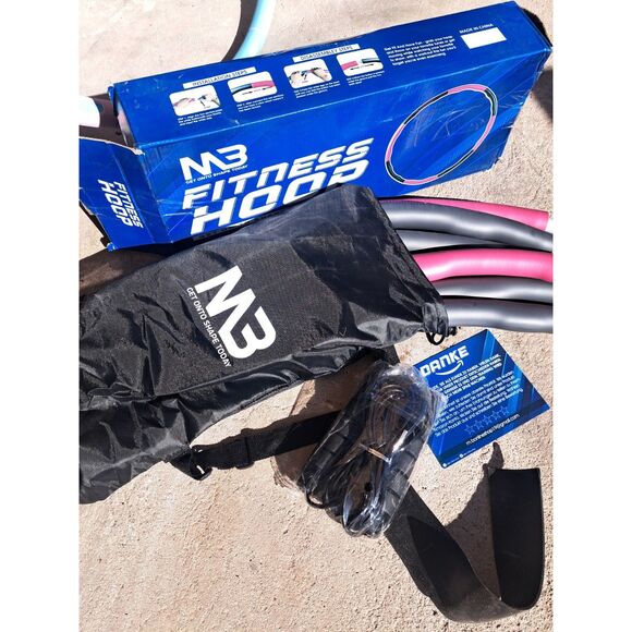 M3 Europe exercise hula hoop Yoga family fitness intelligent hula hoop Pink/Gray - Picture 8 of 10